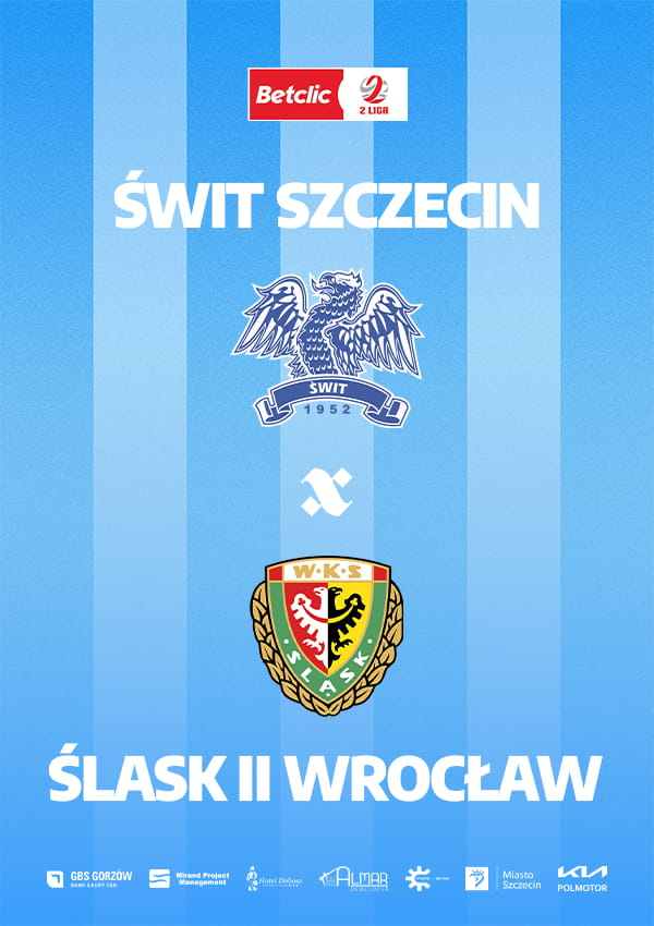 Bilety Świt Szczecin vs Śląsk II Wrocław