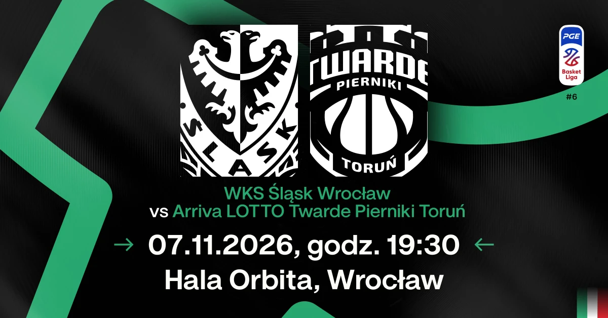 WKS Śląsk Wrocław vs Arriva Lotto Twarde Pierniki Toruń