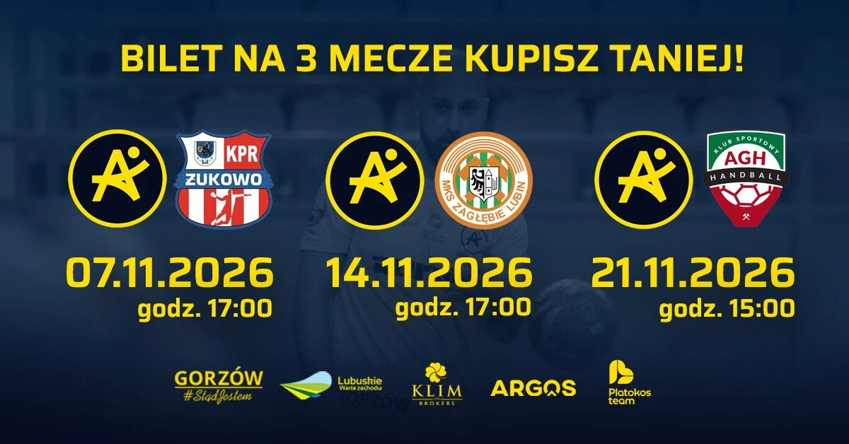 AURUM Gorzów - bilet na 3 mecze